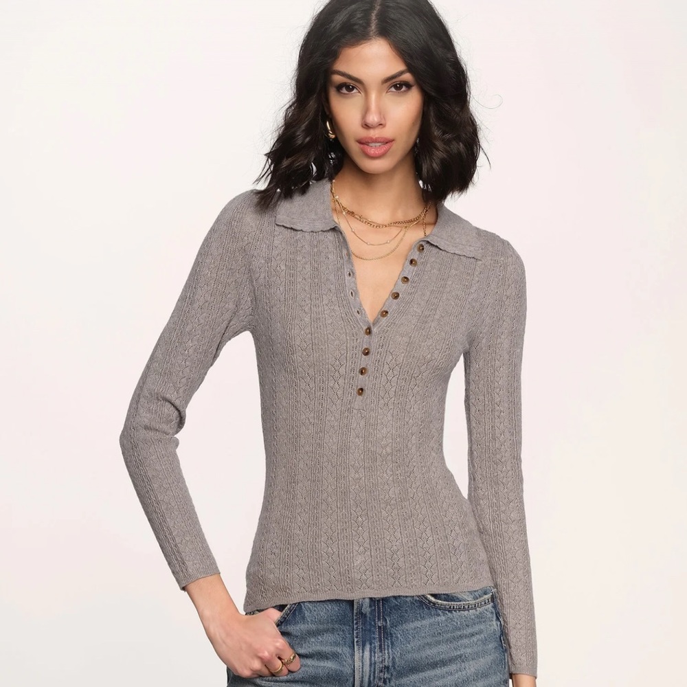 Pointelle Henley Top